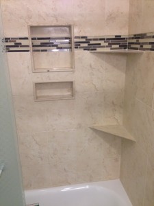 Tiled shower shelf Suffolk